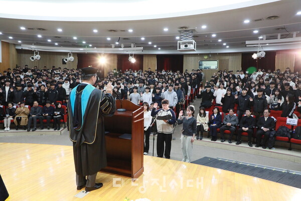 신성대학교 입학식이 지난 3일 진행됐다.