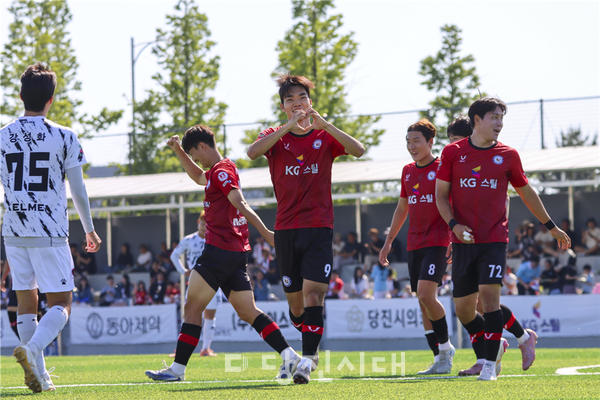 당진시민축구단이 지난달 30일 열린 양평FC와의 홈경기에서 승리했다.