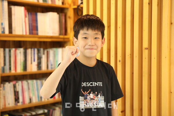 당진시 대표로 충남도민체전 출전을 준비하고 있는 최은우 학생
